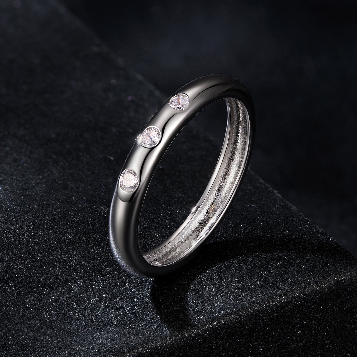 Halo Moissanite Ring