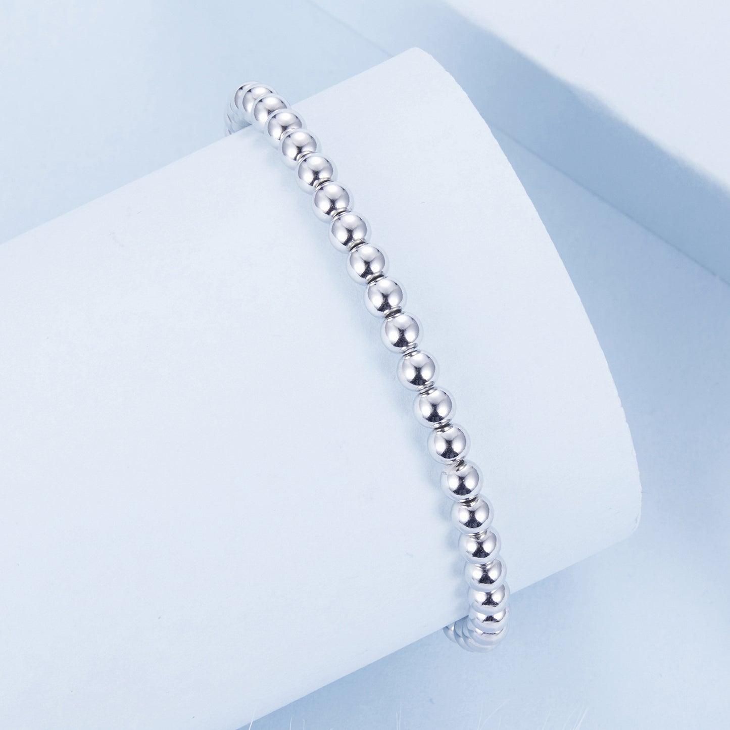 Silver Beaded Bracelet