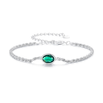 Luxury Green Zircon Choker Bracelet