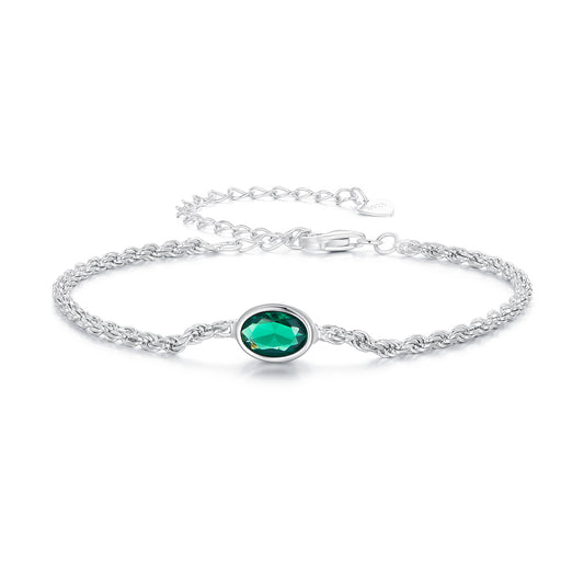 Luxury Green Zircon Choker Bracelet