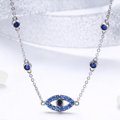 Mystical Eye Sterling Silver Necklace