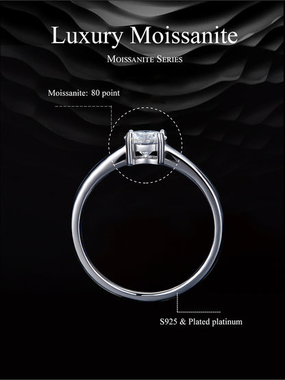 Sparkling Moissanite Ring
