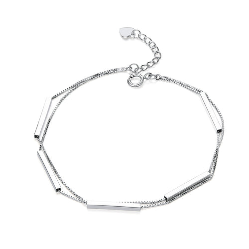 Geometric Bar Double Layer Bracelet
