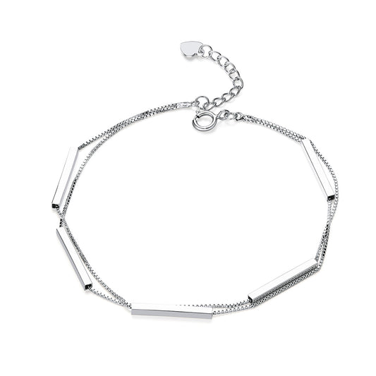 Geometric Bar Double Layer Bracelet