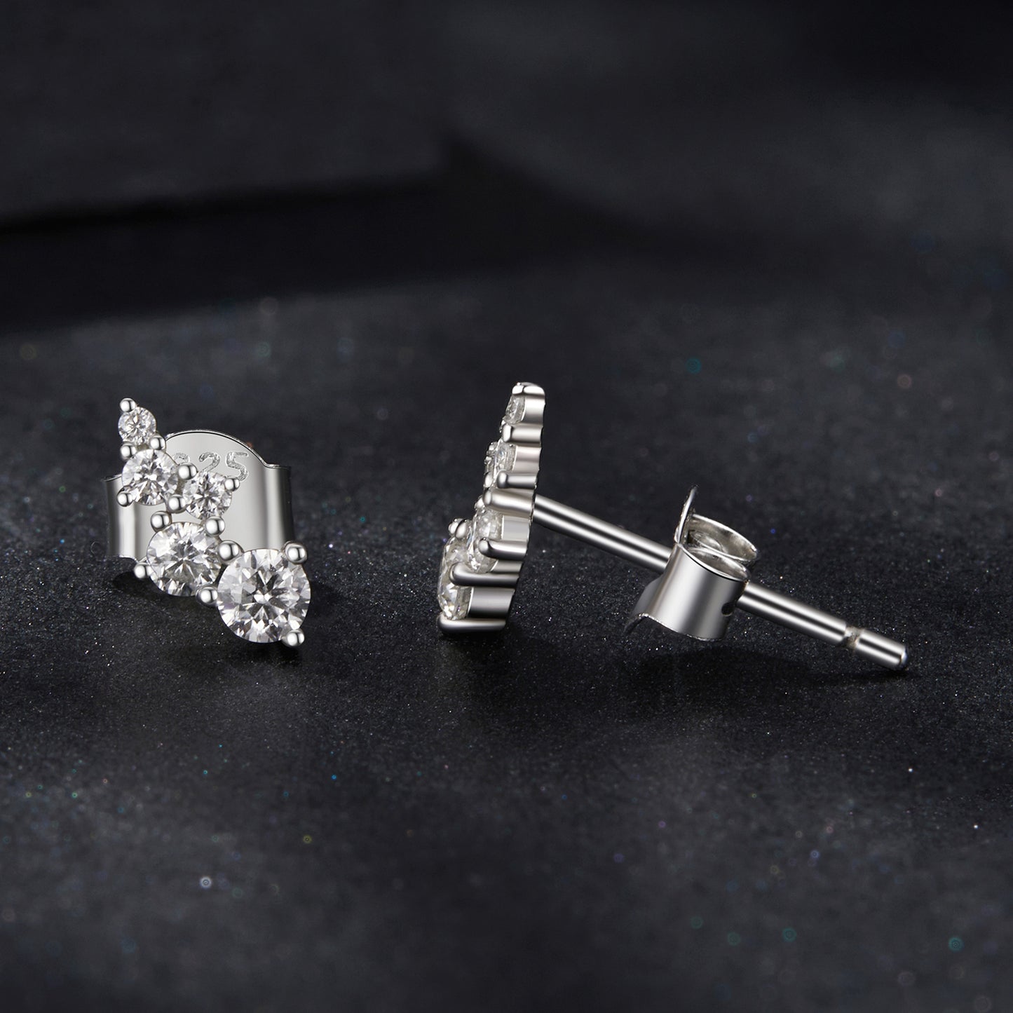 Bubble Moissanite Studs