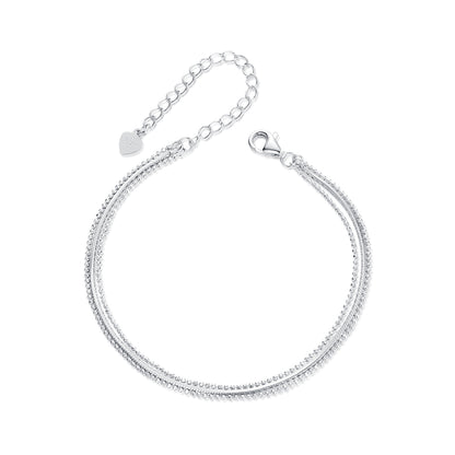 Minimalist Triple-Layer Bracelet