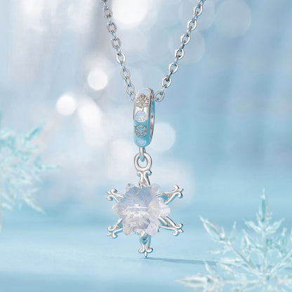 Ice Flower Pendant Charm