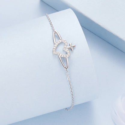 Celestial Heart Charm Bracelet