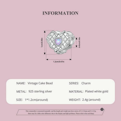 Vintage Cake Bead Charm