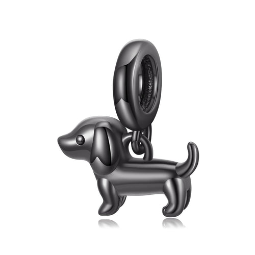 Black Dachshund Pendant Charm