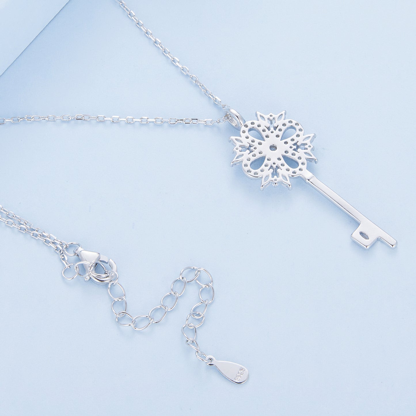 Snowflake Key Necklace