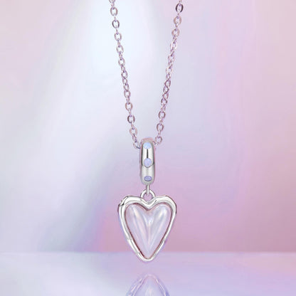 Aurora Heart Pendant Charm