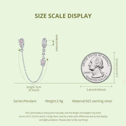 Spring Butterfly Silicone Safety Chain Charm
