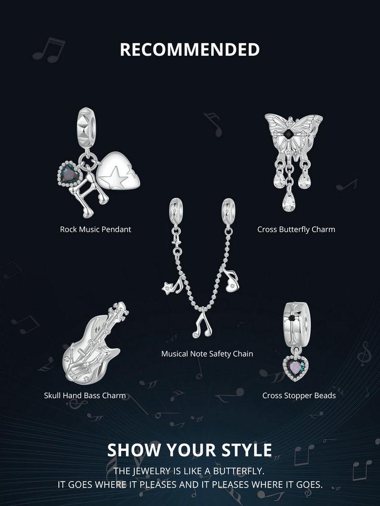 Cross Butterfly Charm