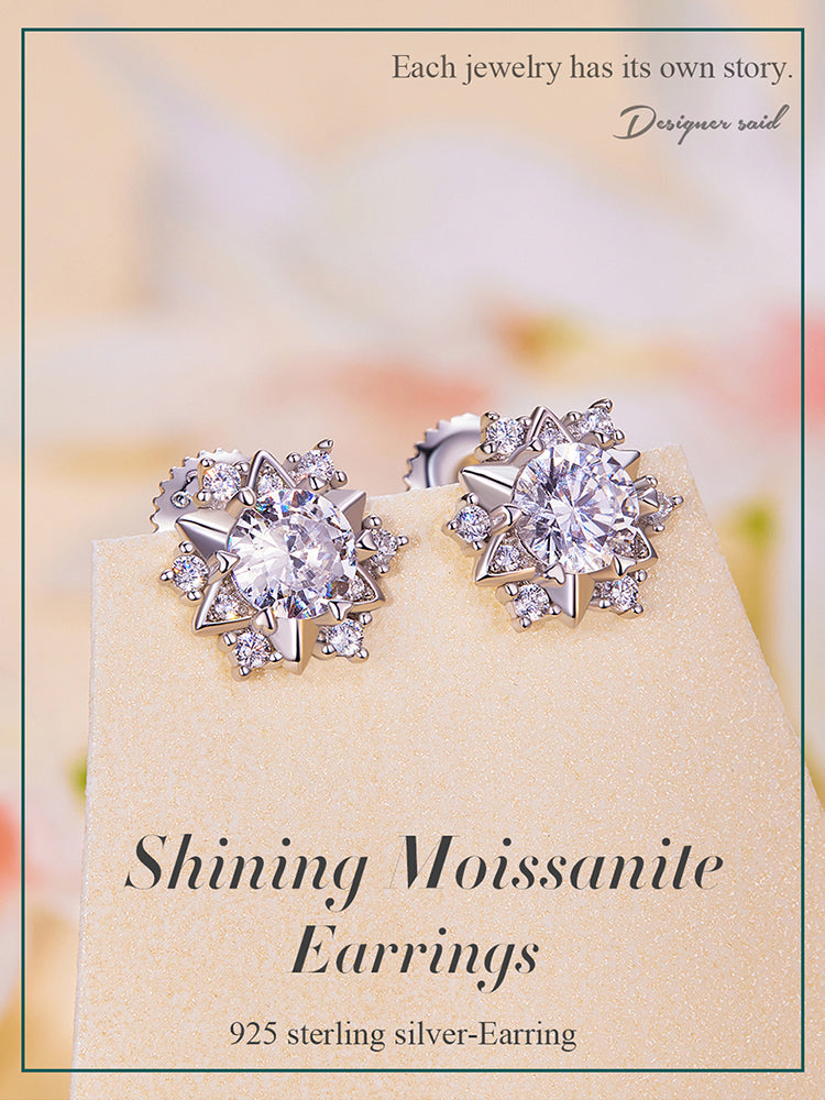 Dazzling Moissanite Studs