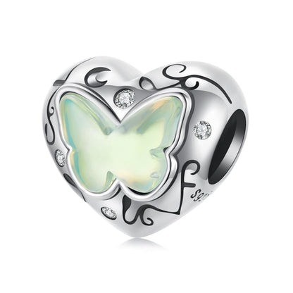 Green Butterfly Charm