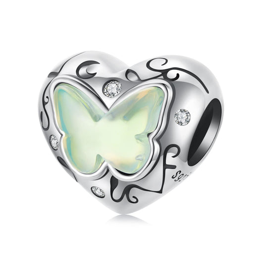 Green Butterfly Charm