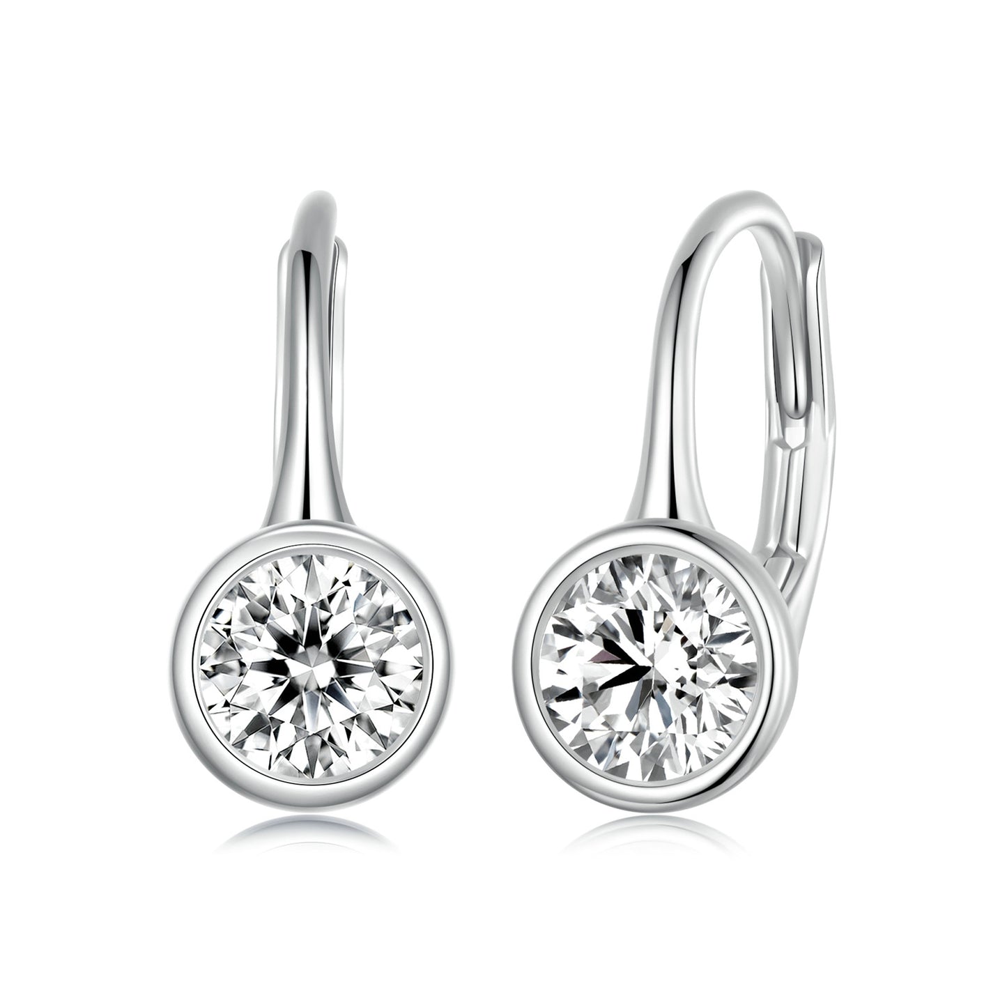 Sparkling Moissanite Spring Ear Climbers