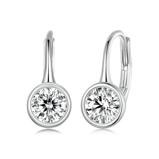 Sparkling Moissanite Spring Ear Climbers