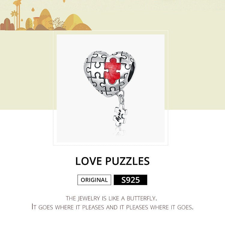 Love Jigsaw Charm