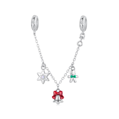 Christmas Safety Chain Charm