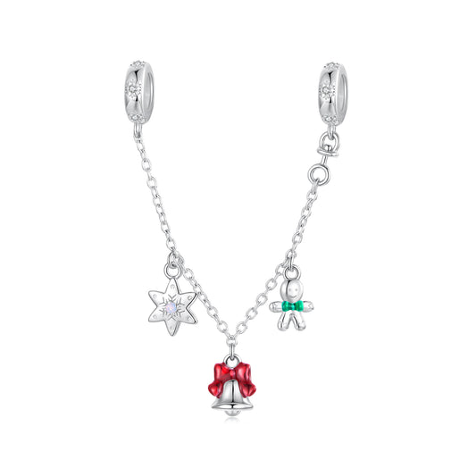 Christmas Safety Chain Charm