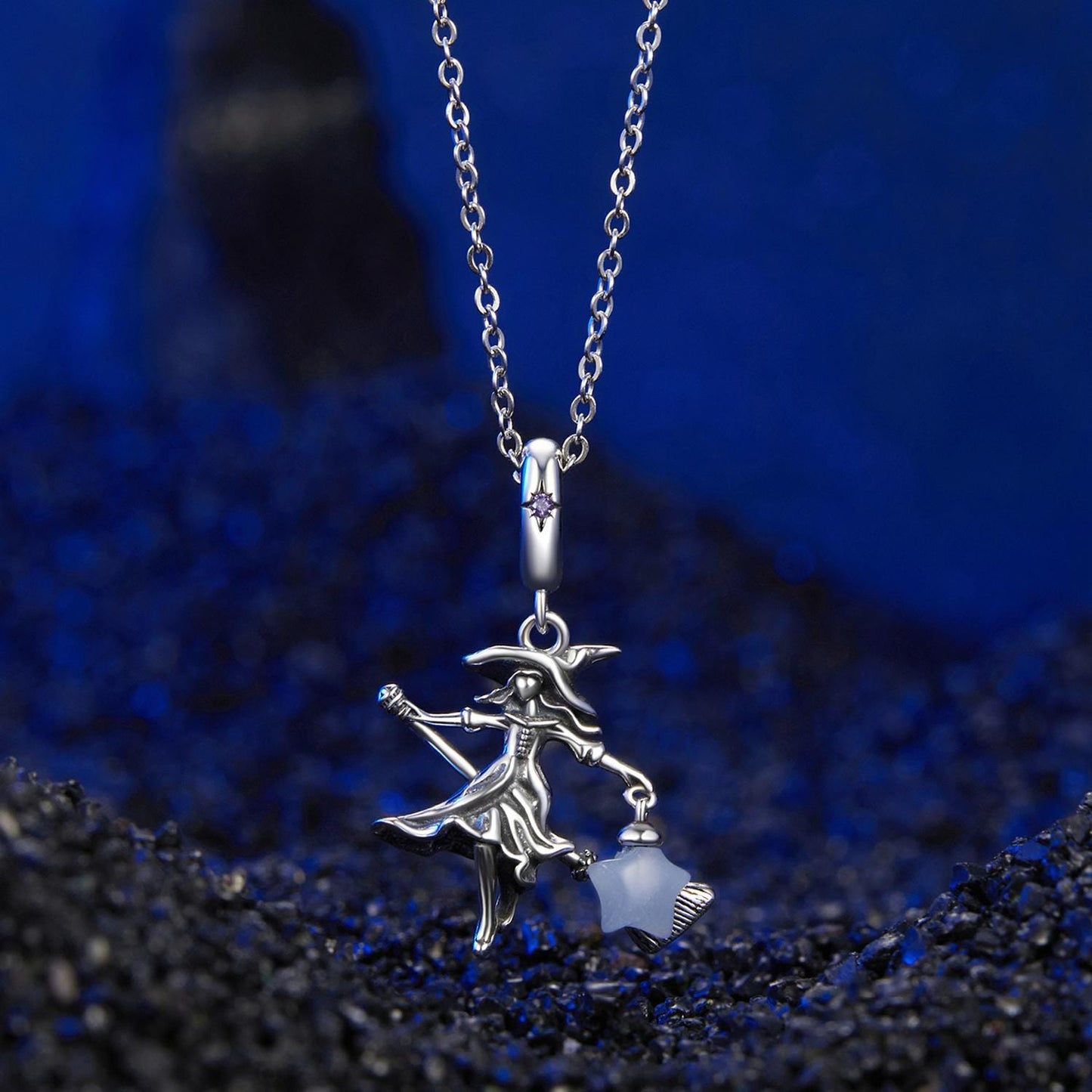 Luminous Elf Witch Pendant Charm