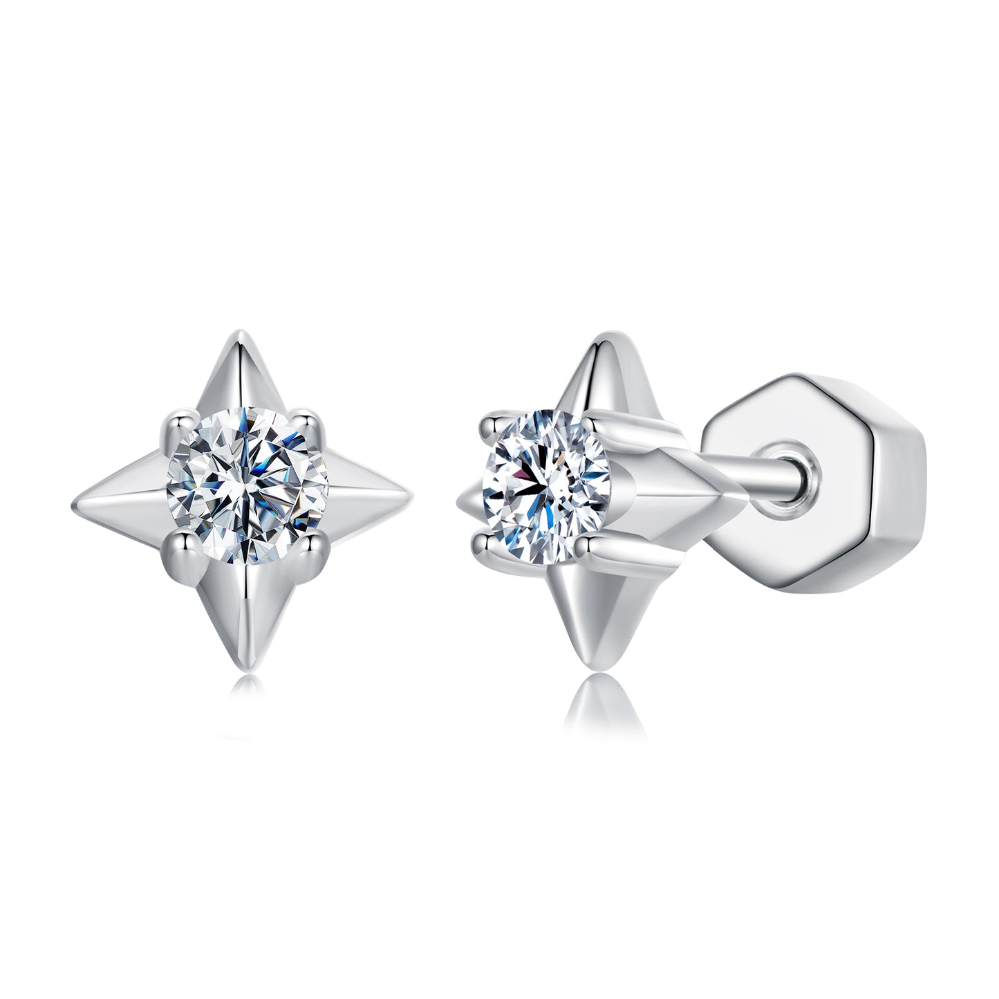 Starry Shine Moissanite Studs