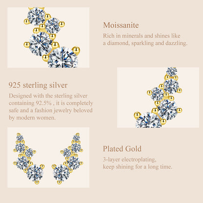 Bubble Moissanite Studs