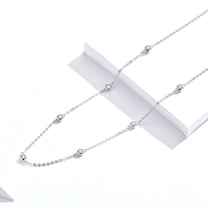 Simple CZ Pendant Necklace