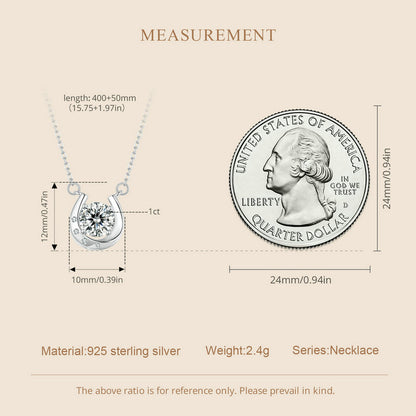 Horseshoe Moissanite Necklace