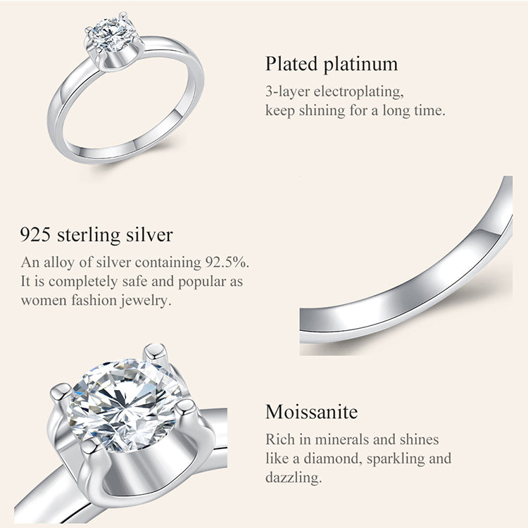 Luxurious Moissanite Ring