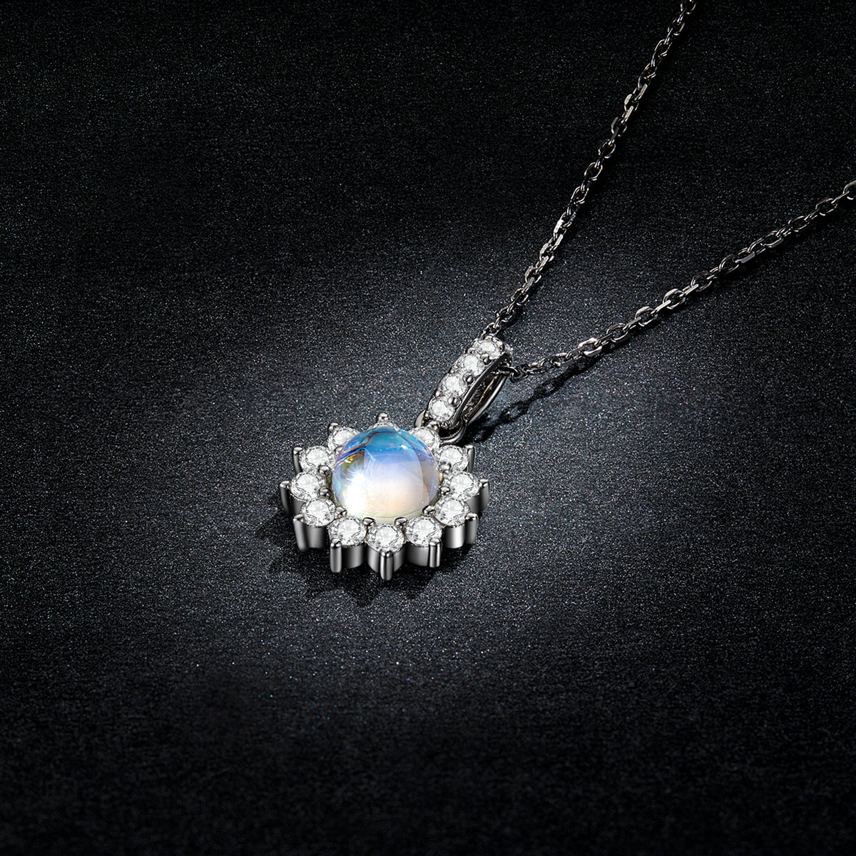 Glimmering Sun Pendant Necklace