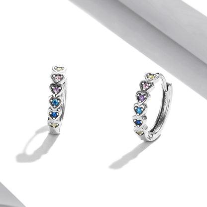 Rainbow Heart Earrings
