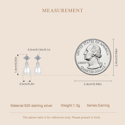 Moissanite & Pearl Studs