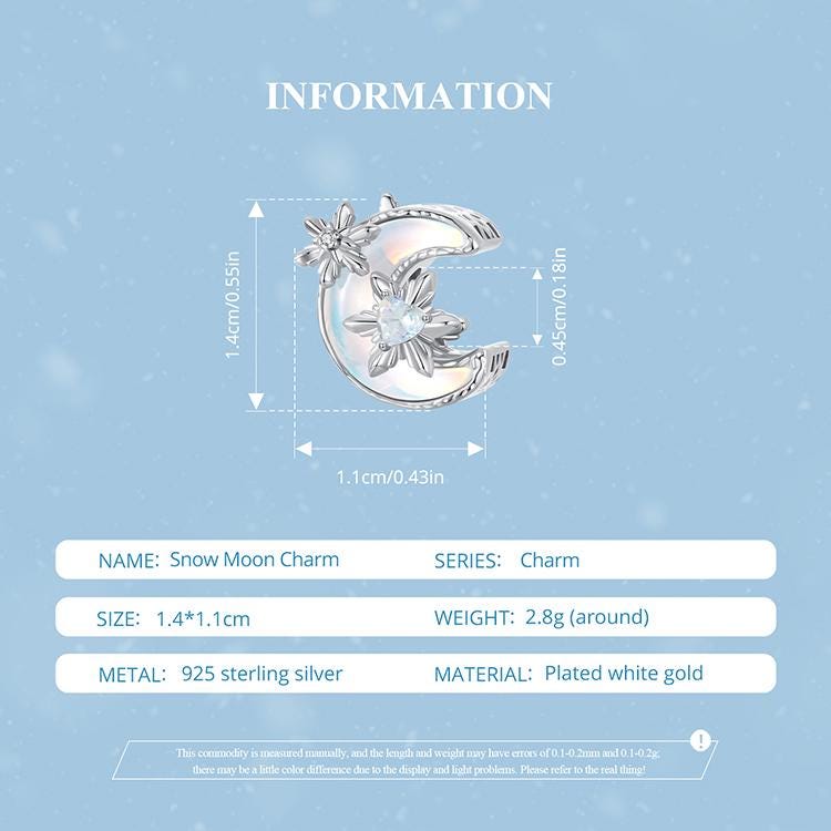 Snow Moon Charm