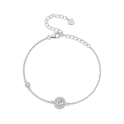 0.ct Minimalist Moissanite Bracelet