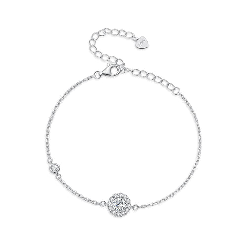 0.ct Minimalist Moissanite Bracelet