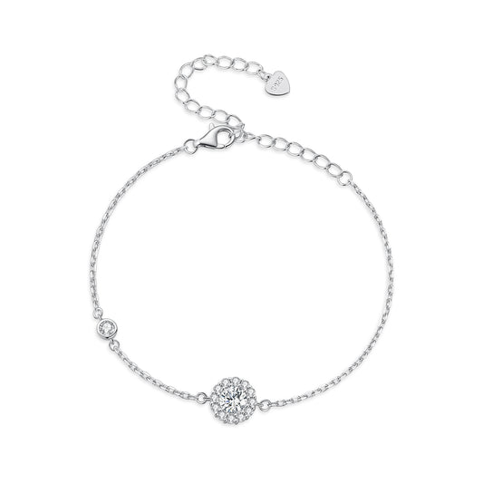 0.ct Minimalist Moissanite Bracelet