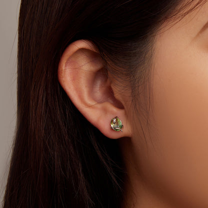 Compact Snake Stud Earrings