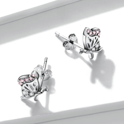 Delicate Butterfly Stud Earrings
