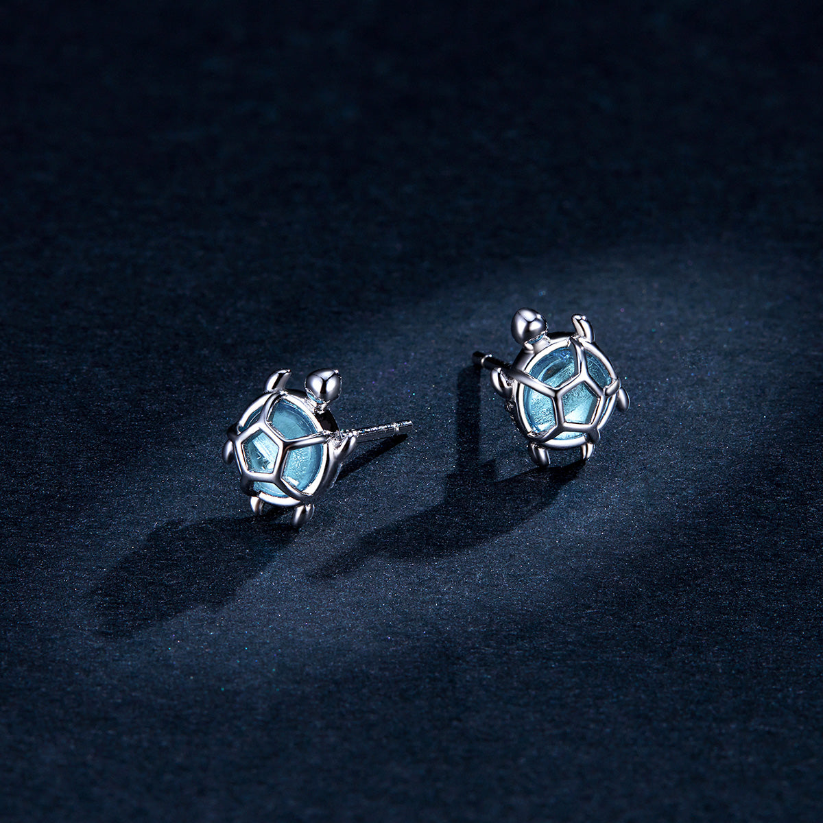 Playful Turtle Hoop Earrings