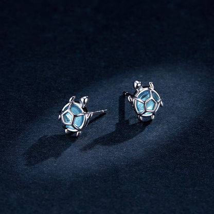 Playful Turtle Hoop Earrings