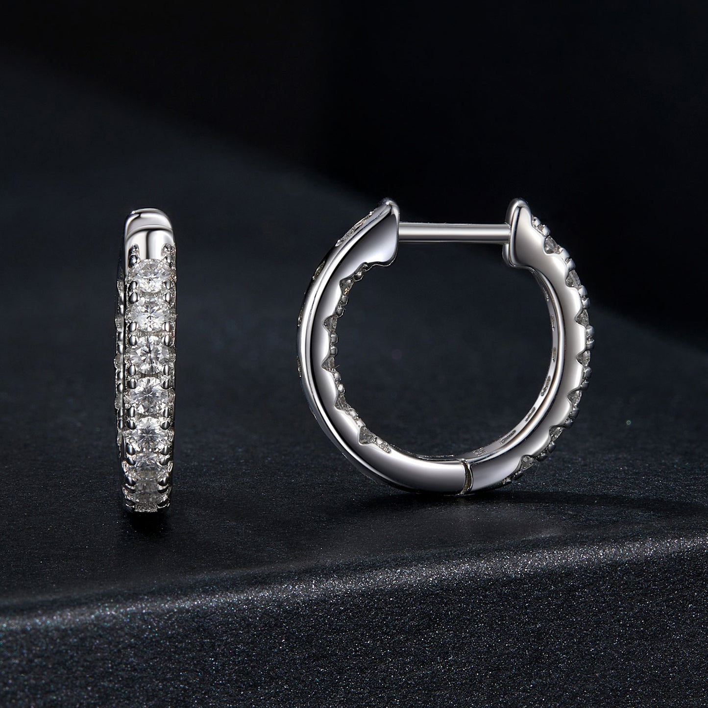 Glimmering Moissanite Ear Climbers