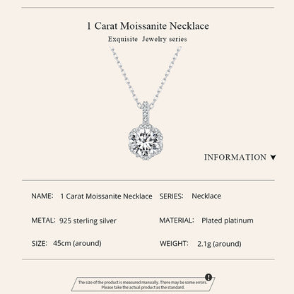 1ct Moissanite Necklace