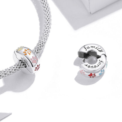 Cat Paw Prints Clip Charm