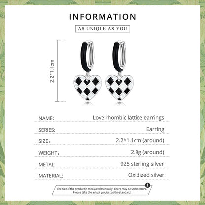 Heart Diamond Clip Earrings