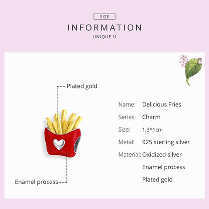 French Fries Charm