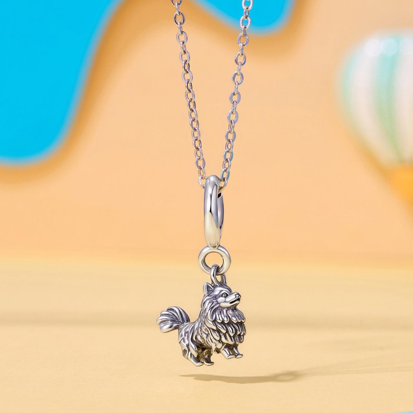 Pomeranian Locket Pendant Charm