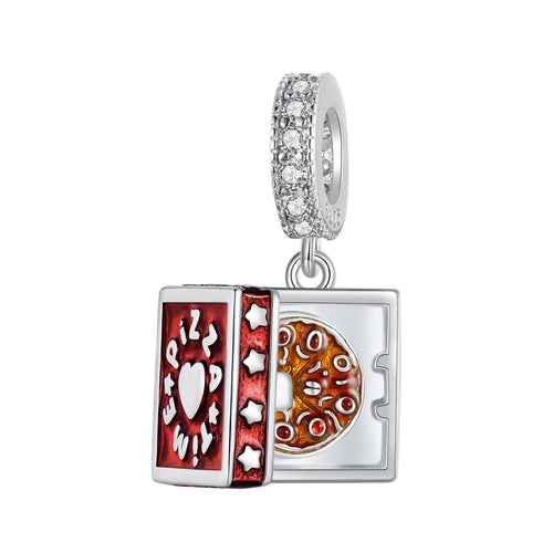 Funny Pizza Pendant Charm
